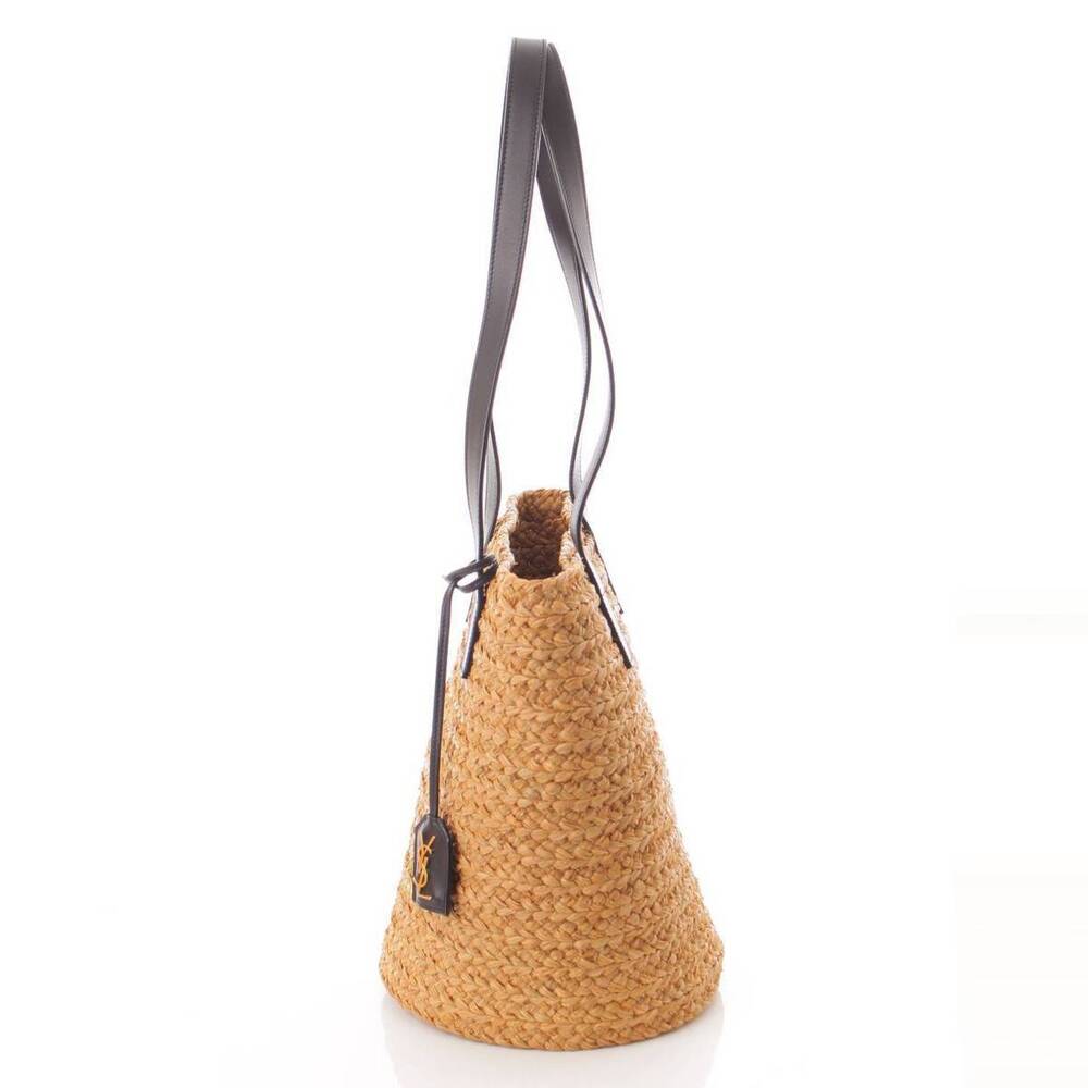 Saint Laurent Panier Raffia Basket Tote Bag Brown - Picture 3 of 8
